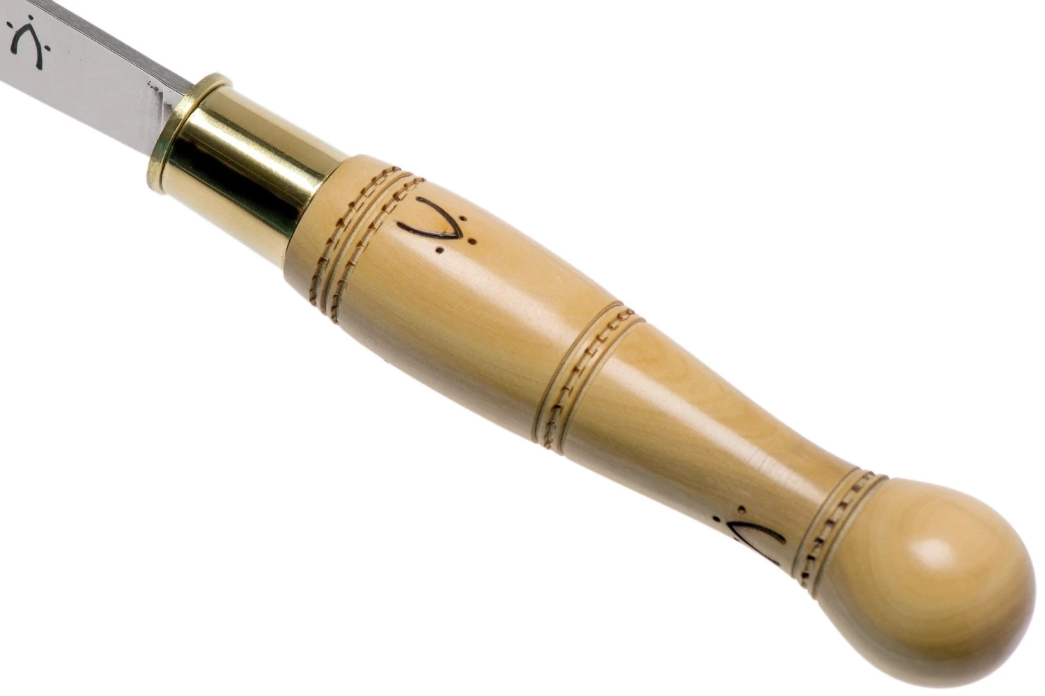 Nontron No. 22 Turning Ferrule, Boxwood, Forma De Bola NN22BO Navaja - Imagen 6