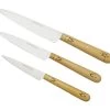 Nontron Traditional Set Of 3 Kitchen Knives, T3OFRBU Juego De Cuchillos De 3 Piezas