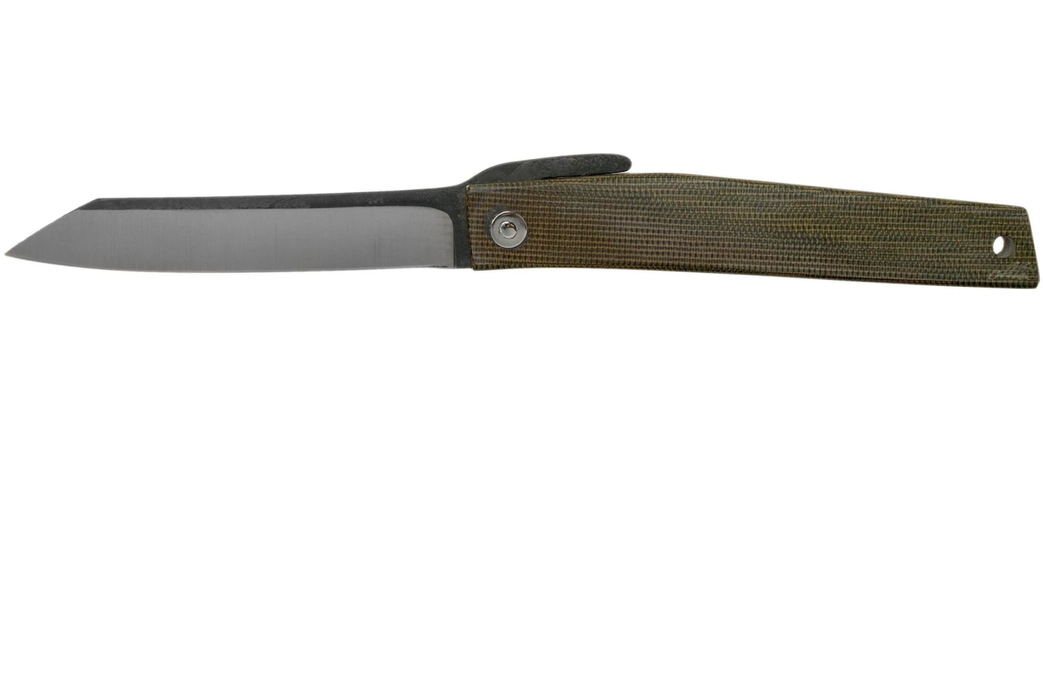 Ohta FK9 Higonokami-navaja, Green Canvas Micarta