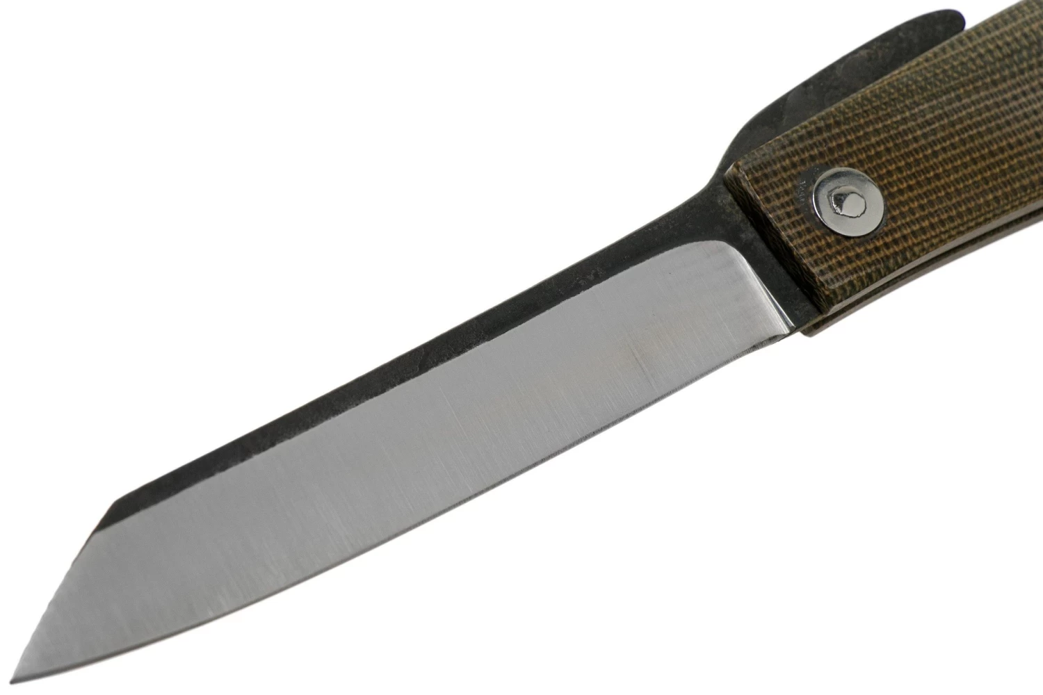 Ohta FK9 Higonokami-navaja, Green Canvas Micarta - Imagen 3