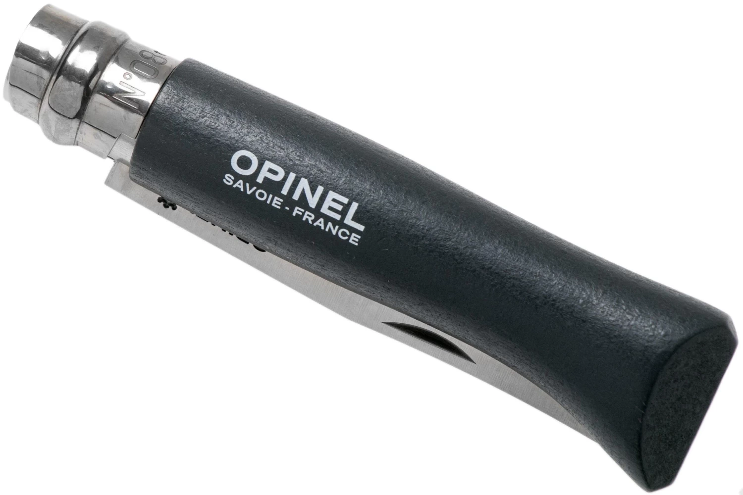 Opinel Navaja No. 08RV Black, Acero Inoxidable, Longitud De La Cuchilla 8,5 Cm - Imagen 4