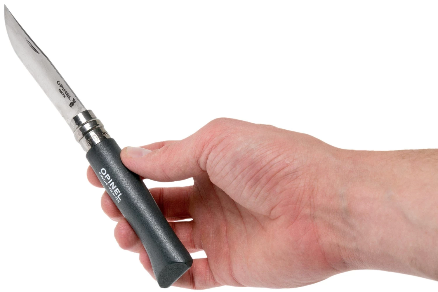 Opinel Navaja No. 08RV Black, Acero Inoxidable, Longitud De La Cuchilla 8,5 Cm - Imagen 7