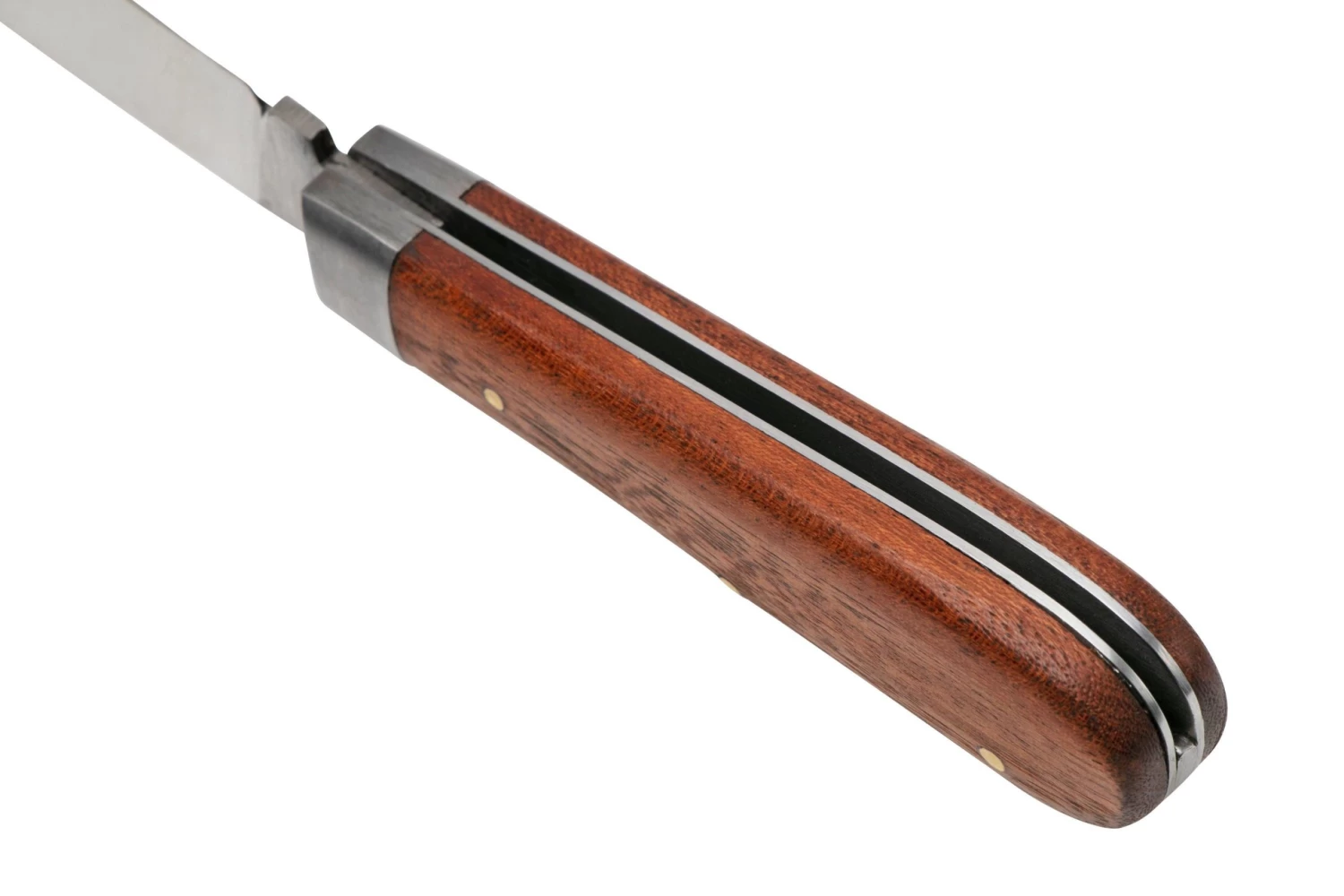 Otter Anchor Knife 174 Small Carbon, Sapeli, Brass Anchor, Navaja - Imagen 5