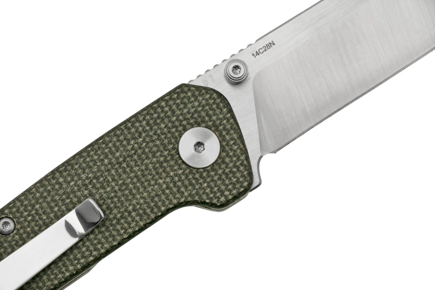 QSP Knife Penguin Mini QS130XS-A, Satin 14C28N, Dark Brown Micarta Navaja - Imagen 5