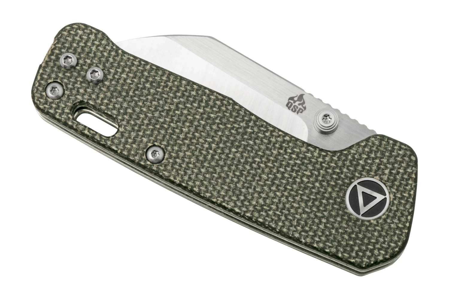 QSP Knife Penguin Mini QS130XS-A, Satin 14C28N, Dark Brown Micarta Navaja - Imagen 6