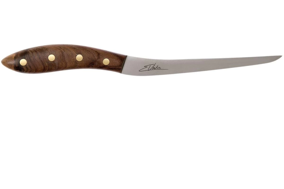 Robert Herder Edwin Vinke's Special Cuchillo Para Filetear Flexible 17 Cm Madera De Nogal - Imagen 2