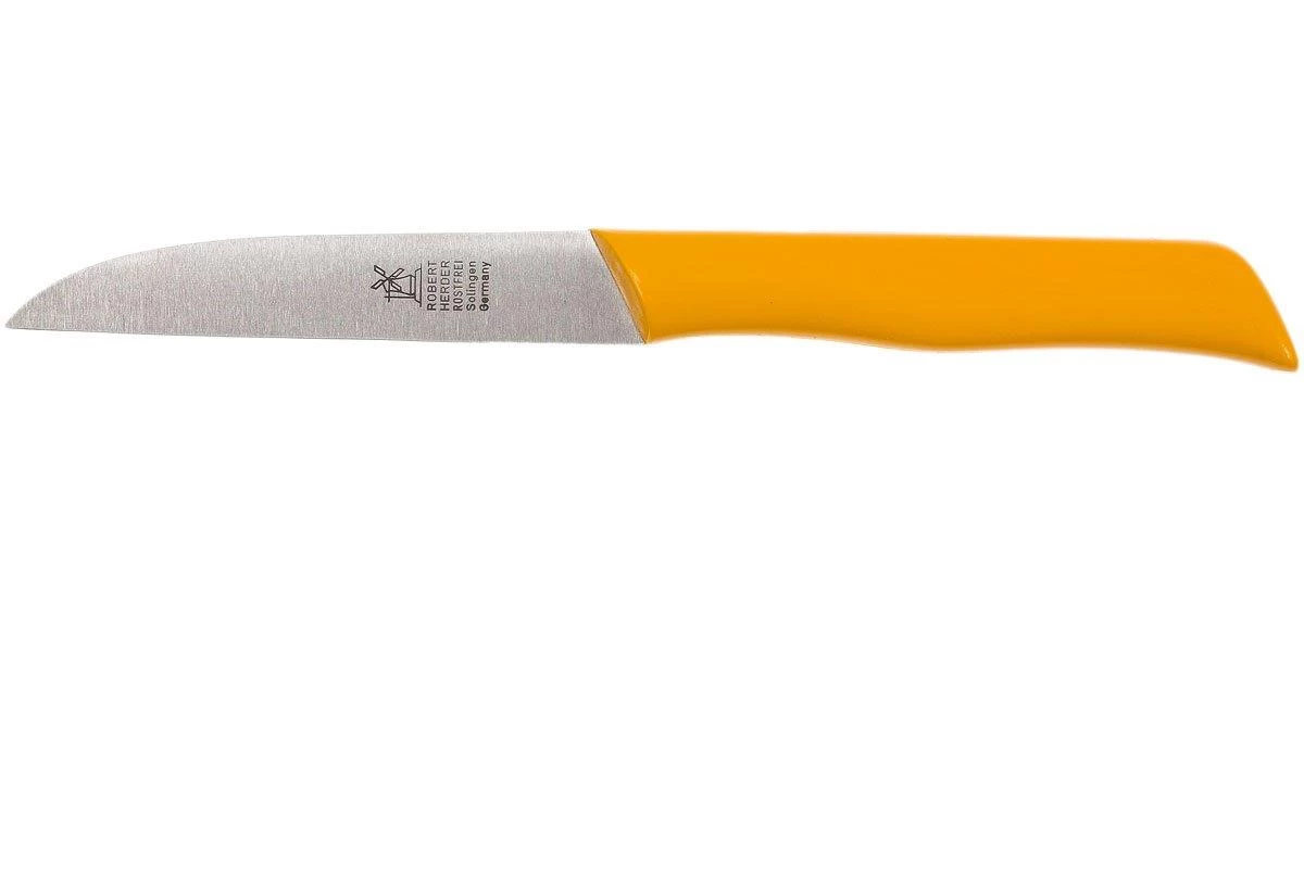 Robert Herder Straight Classic 1966 Cuchillo De Pelar, Amarillo, 8,5 Cm