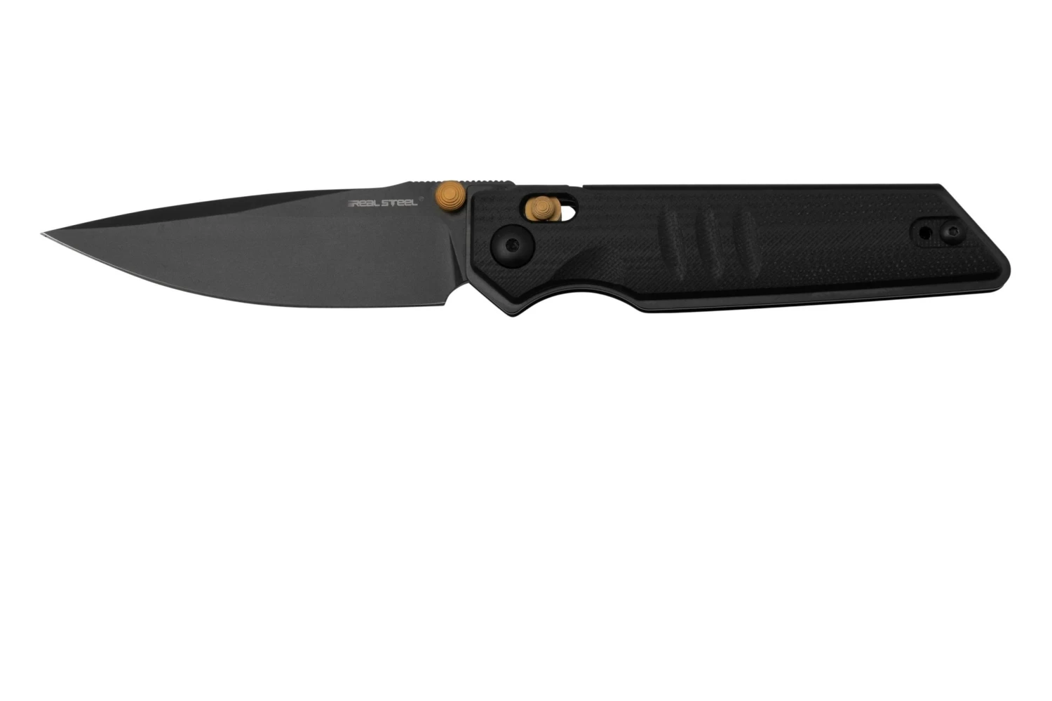 Real Steel Sacra, 7711BB Black G10, Blackwashed K110 Navaja