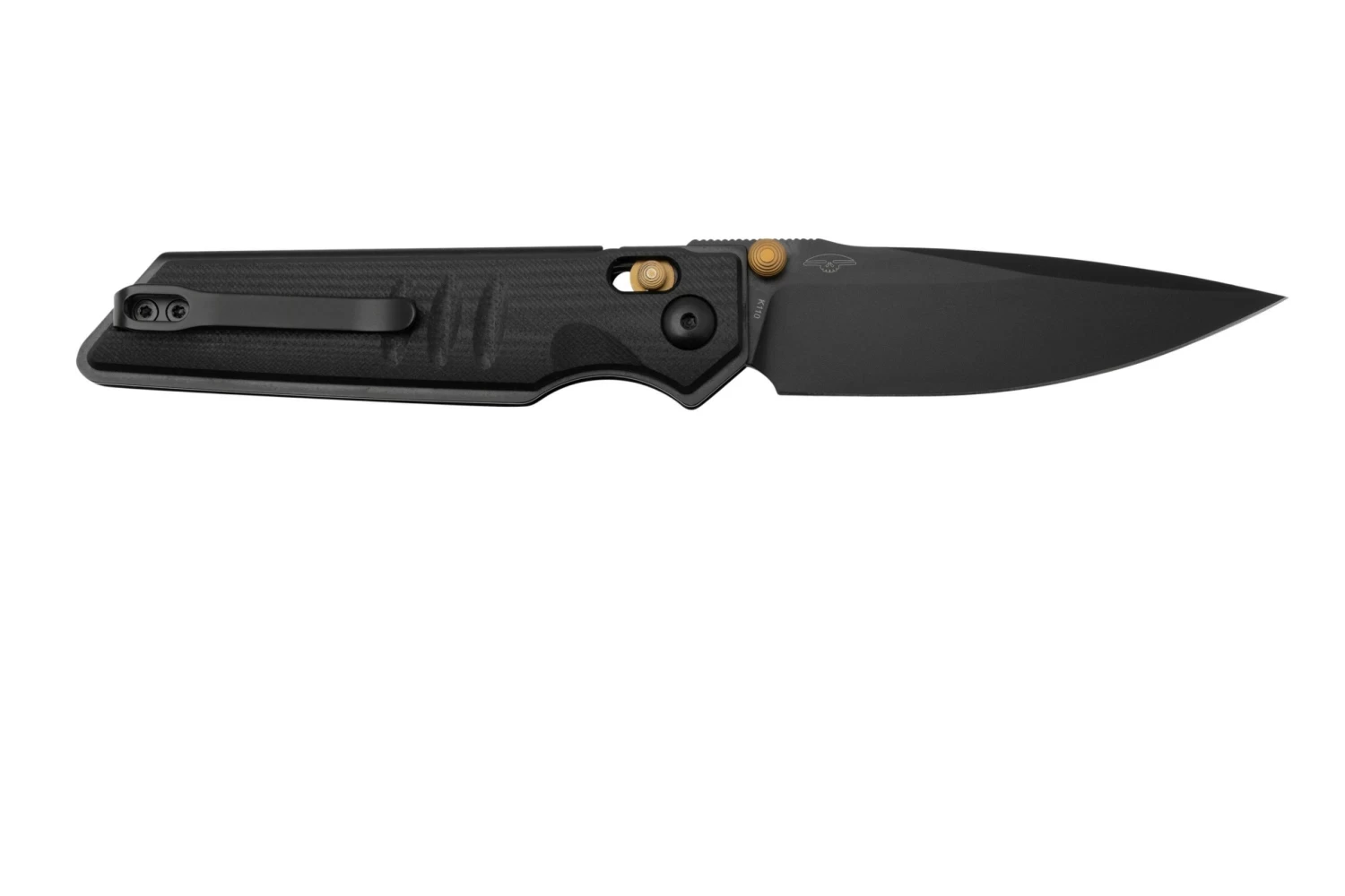 Real Steel Sacra, 7711BB Black G10, Blackwashed K110 Navaja - Imagen 2