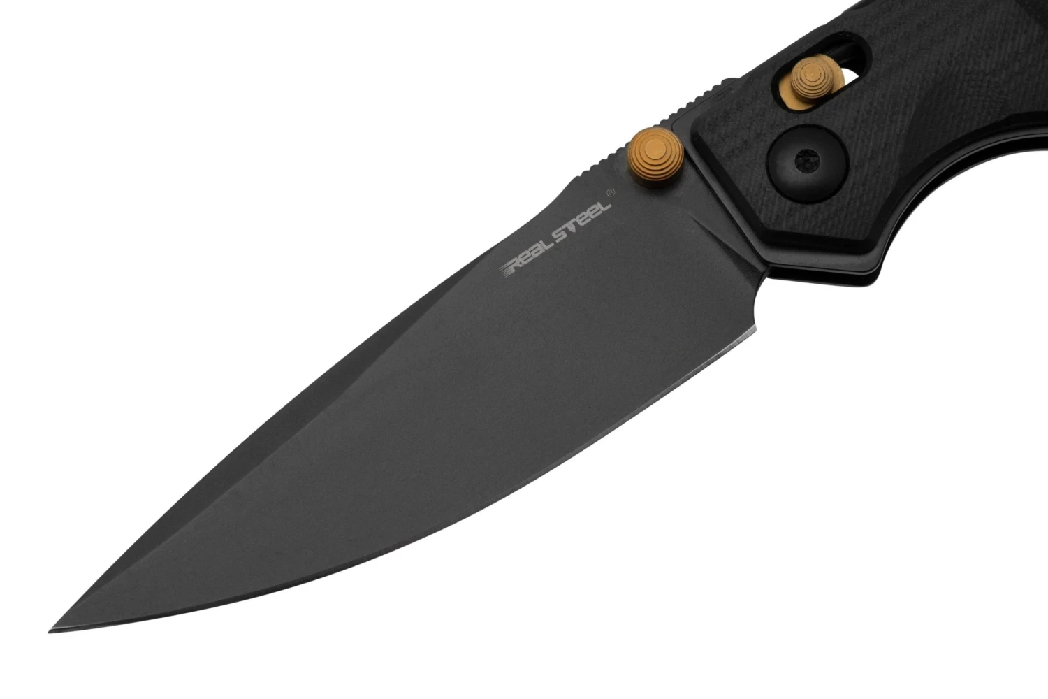 Real Steel Sacra, 7711BB Black G10, Blackwashed K110 Navaja - Imagen 3