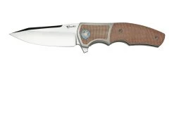 Reate Mini Crossroads M390, Brown Micarta MCR-BRM Navaja, Diseño Kirby Lambert