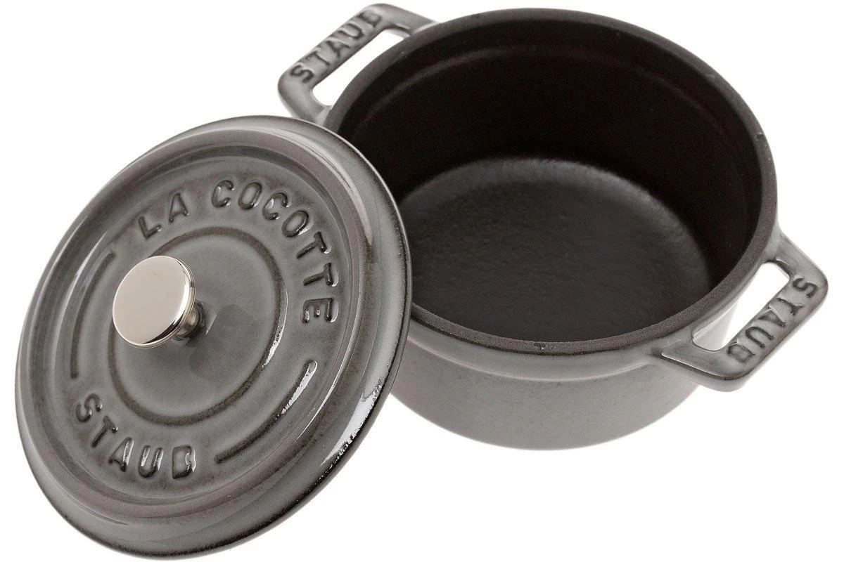 Staub Mini Cocotte - Cocotte 10cm, 0,25L, Gris - Imagen 2