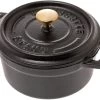 Staub Mini Cocotte - Cocotte 10cm, 0,25L, Negro