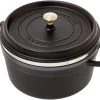 Staub Cocotte - Cocotte 26cm, 5,2L, Negro Con Bandeja De Vapor