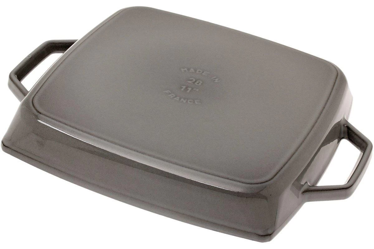 Staub Parrilla 28cm Rectangular, Gris - Imagen 2