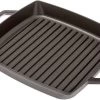 Staub Parrilla 28cm Rectangular, Negro