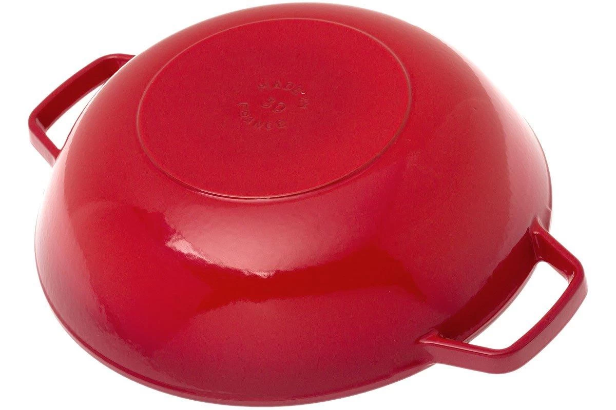 Staub Sartén Wok Pequeño 30 Cm, 4,4L, Rojo - Imagen 2