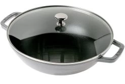 Staub Sartén Wok Pequeño 30 Cm, 4,4L, Gris