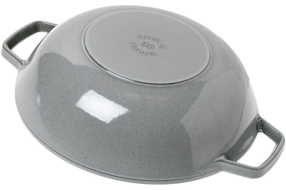 Staub Sartén Wok Pequeño 30 Cm, 4,4L, Gris - Imagen 3