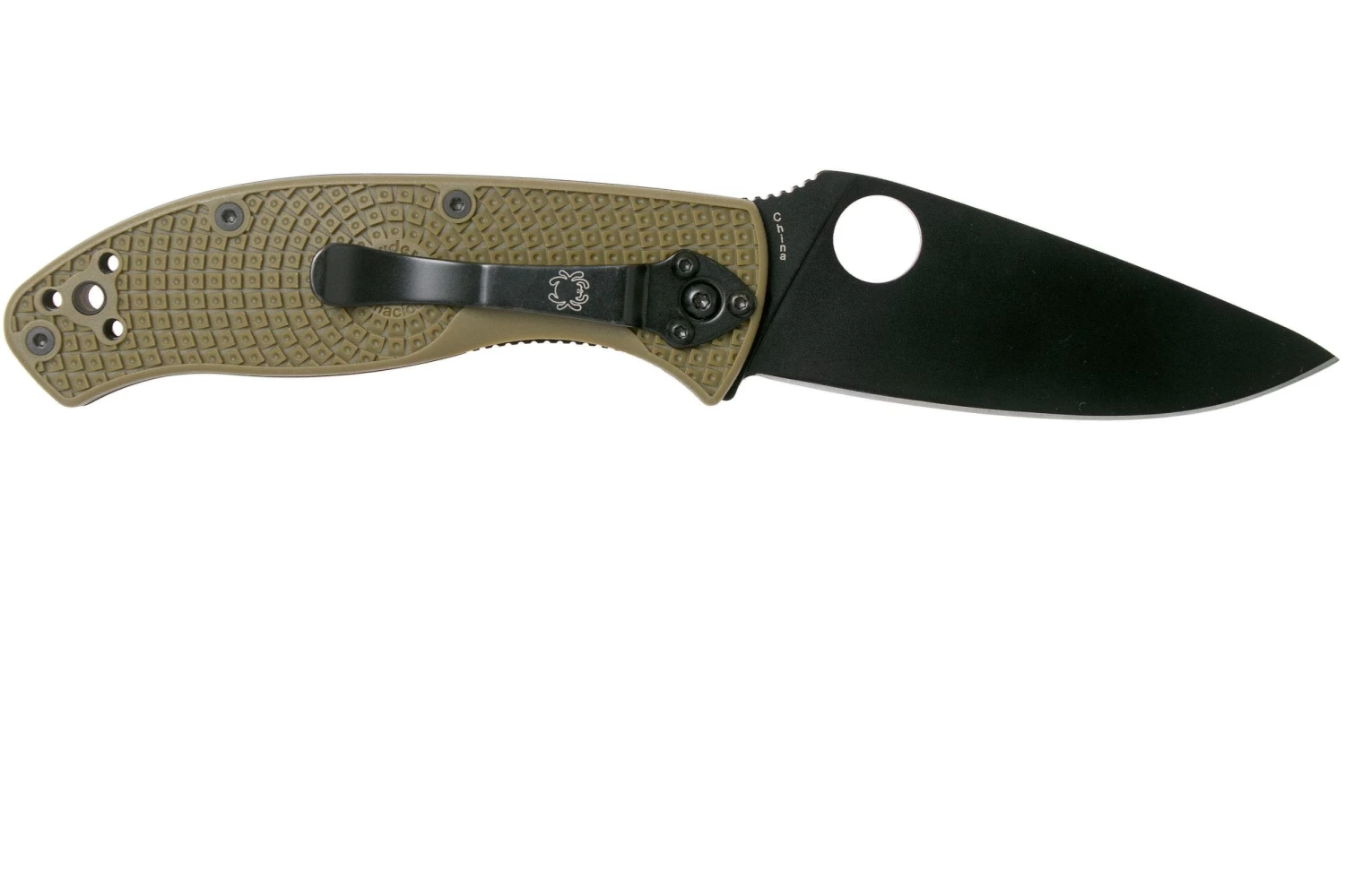 Spyderco Tenacious Lightweight OD Green Black C122PODBK FRN Navaja - Imagen 2