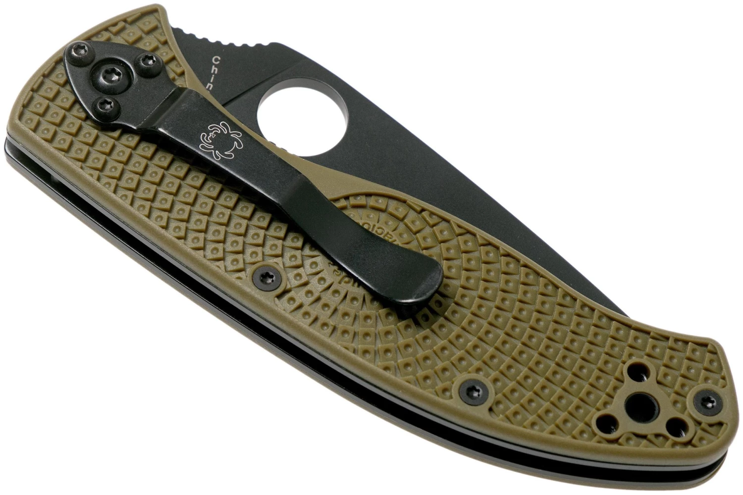 Spyderco Tenacious Lightweight OD Green Black C122PODBK FRN Navaja - Imagen 4