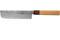 Sakai Takayuki Nakiri 33-Capas Damascus Hammered WA 16 Cm