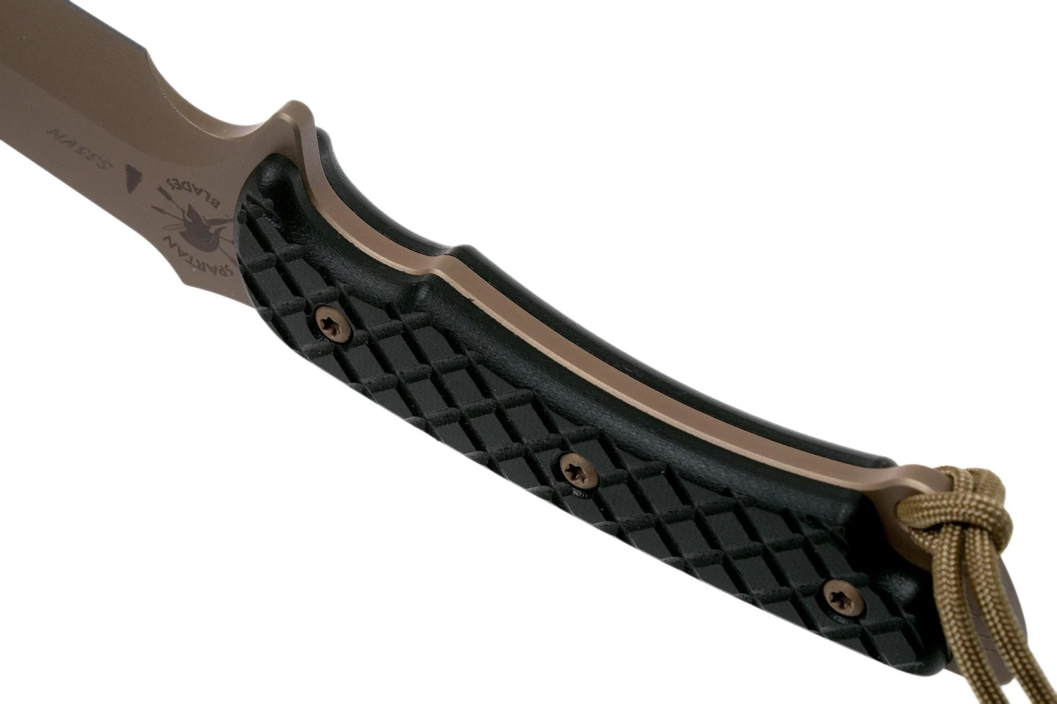Spartan Blades Horkos SB4DEBKKYTN Flat Dark Earth/Black/Tan Sheath Cuchillo De Supervivencia - Imagen 4