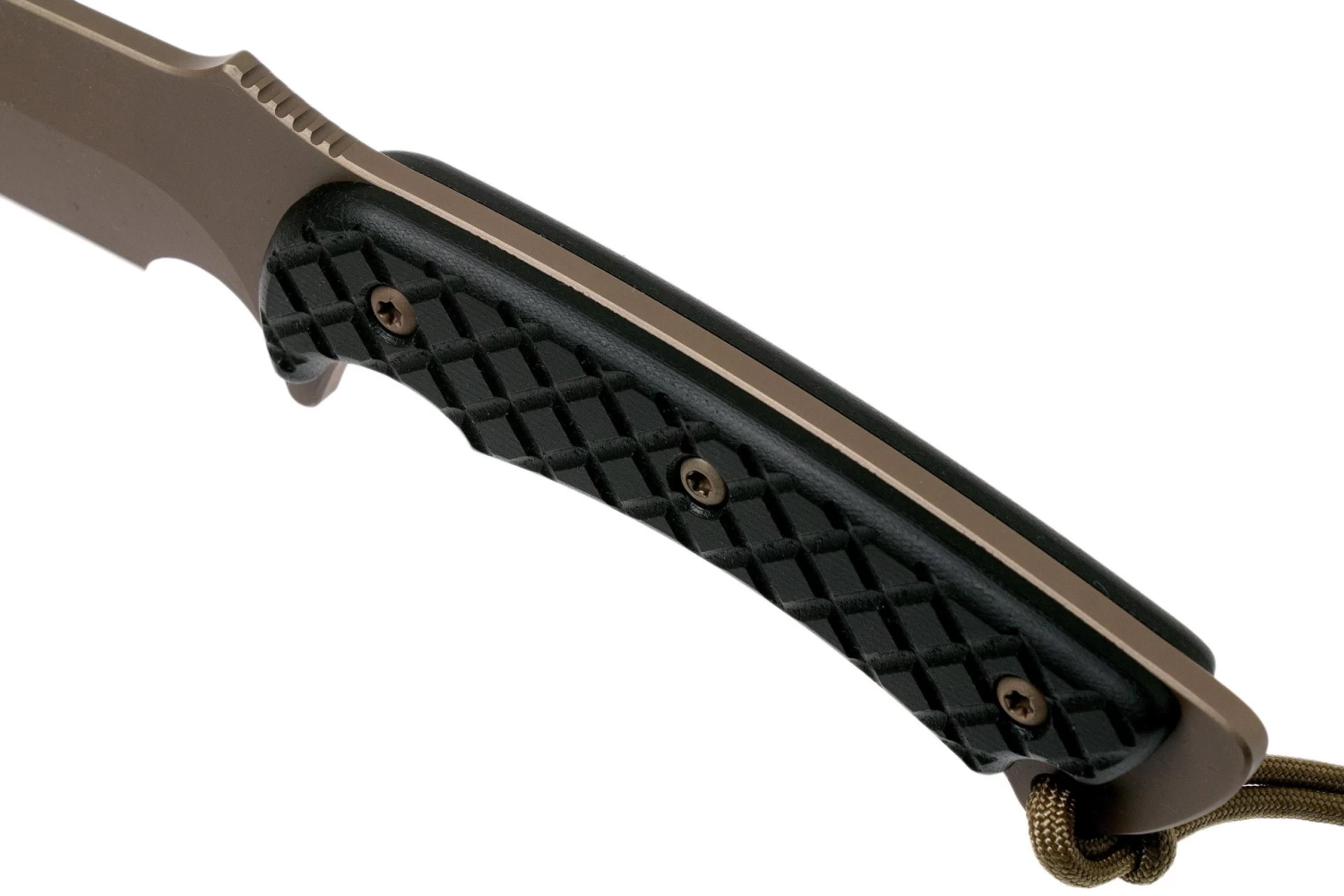 Spartan Blades Horkos SB4DEBKKYTN Flat Dark Earth/Black/Tan Sheath Cuchillo De Supervivencia - Imagen 5