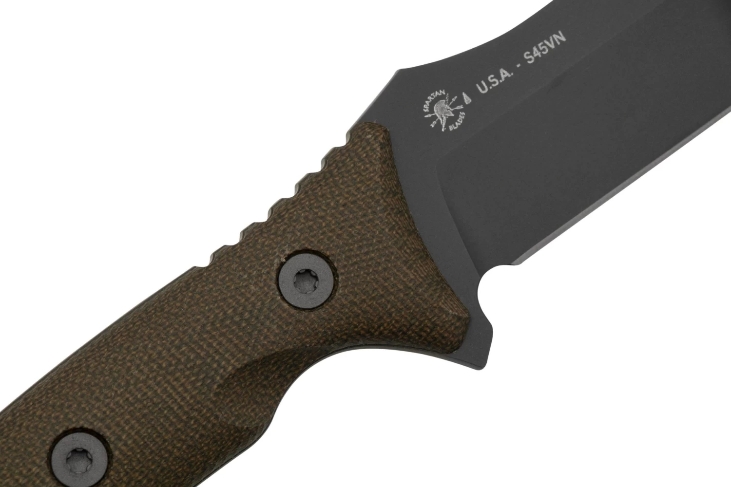 Spartan Blades Moros SB53BKGRNLBK Black, Green Micarta, Funda Molle-Black, Cuchillo De Supervivencia - Imagen 5