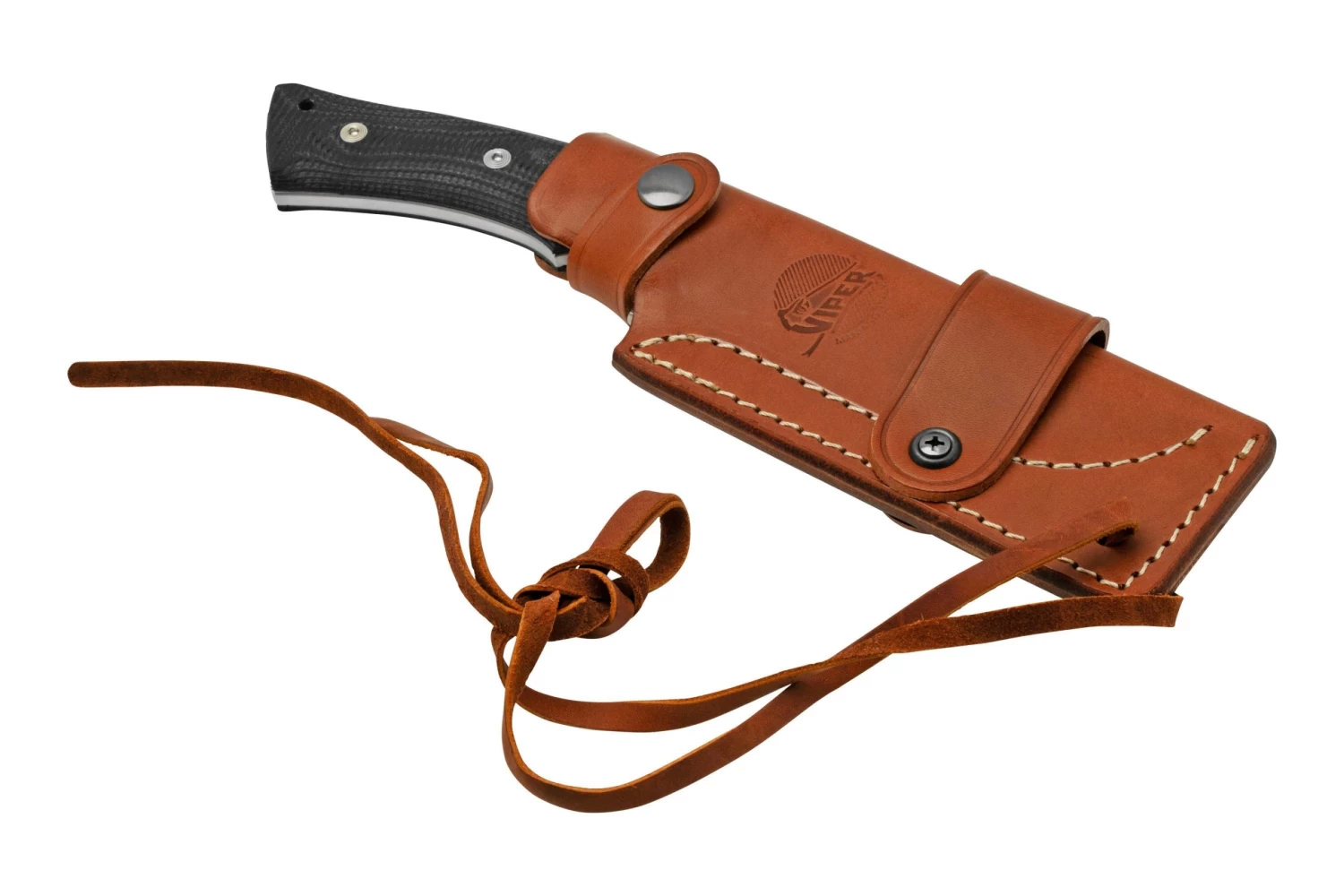 Viper Gianghi V4880GG, N690 Black G10 SureTouch Satin, Cuchillo Fijo - Imagen 6