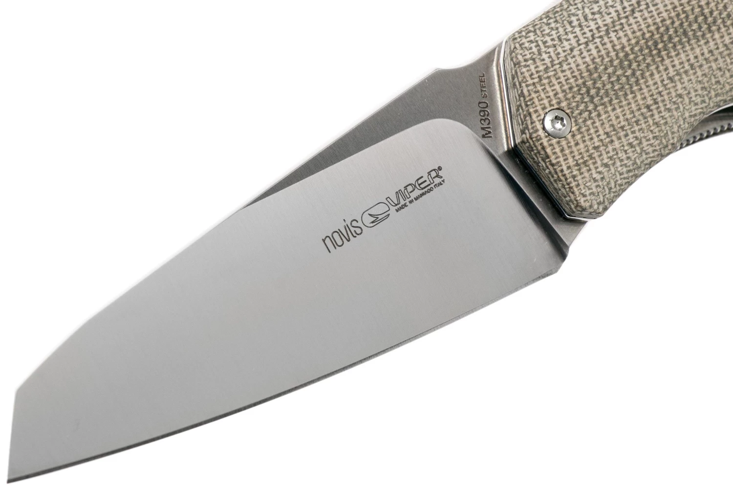 Viper Novis Green Canvas Micarta 5972CV Navaja, Silvestrelli Design - Imagen 3