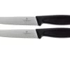 Victorinox SwissClassic Cuchillo Para Carne/-pizza Negro, Set De 2, 6.7933.12B