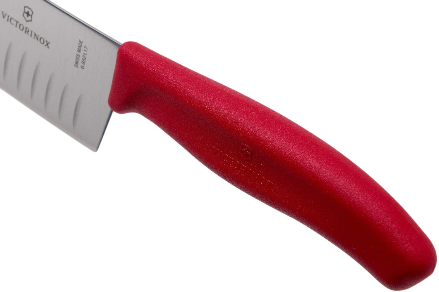 Victorinox SwissClassic 6.8521.17G Santoku Con Hoyuelos 17 Cm, Rojo - Imagen 5
