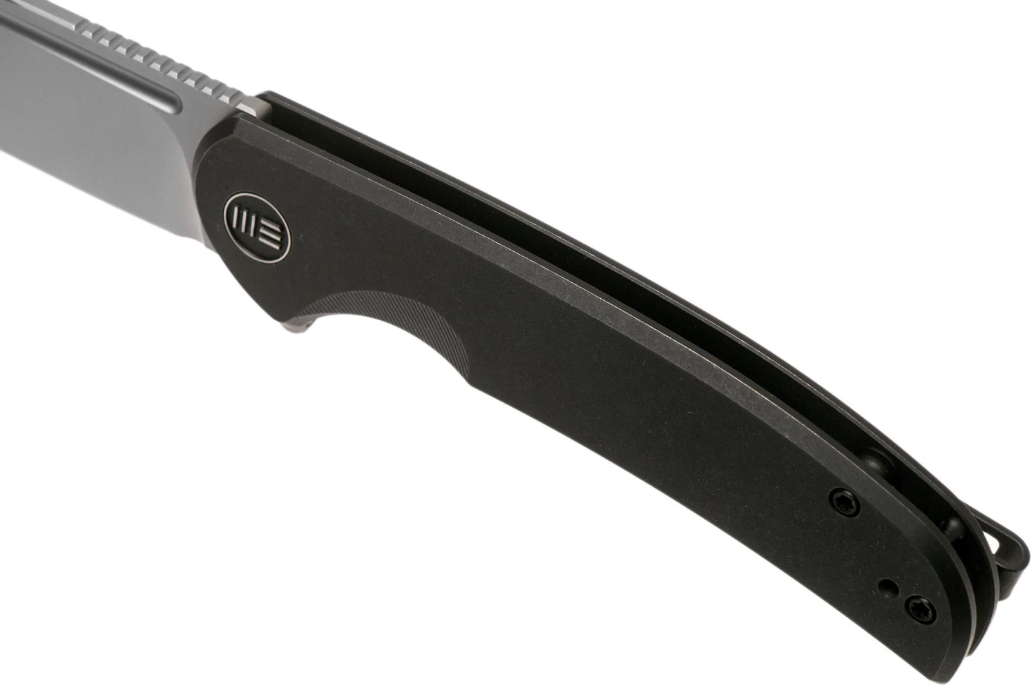 WE Knife Beacon WE20061B-4 Bead Blasted, Black Titanium Navaja - Imagen 7